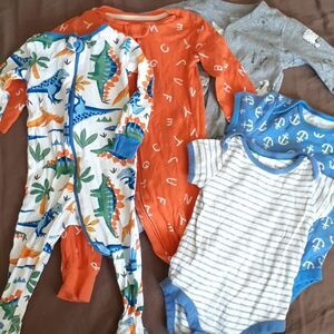 baby boden boy sleeper shirt top bundle lot 6 9 months infant  children's place